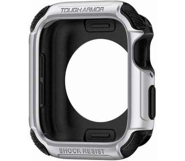 Spigen Tough Armor Apple Watch (44mm) Hoesje - Zilver