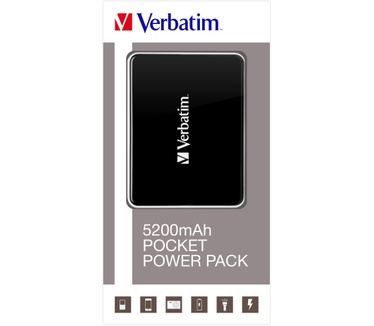 Verbatim Draagbare reservebatterij - 5200 mAh