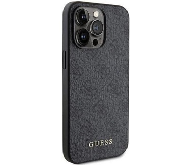 Guess 4G Back Case - Apple iPhone 15 Pro (6.1") - Grijs Grijs