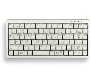Cherry Compact Keyboard, QWERTY, 83 keys, Combi USB/PS2, Light Grey
