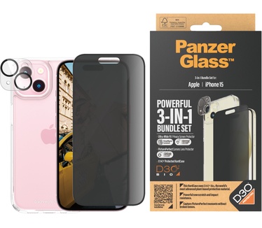 PanzerGlass Privacy 3-in-1-Pack iPhone 2023 6.1