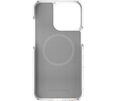 iDeal of Sweden Carrara Gold (iPhone 14 Pro) Wit