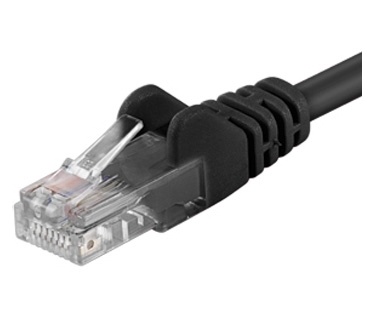 PremiumCord Patch kabel UTP Cat5e 10m cerny