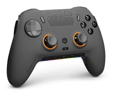 Scuf SCUF ENVISION PRO Draadloze PC Gamingcontroller - Vijf Remappable G-Keys - Verwisselbare Rugpeddels - Directe Triggers - iCUE Compatibel - Staalgrijs Wit