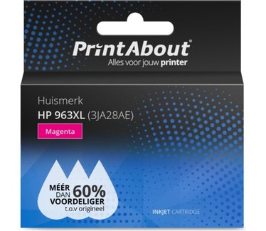 PrintAbout Huismerk HP 963XL (3JA28AE) Inktcartridge Magenta Hoge capaciteit