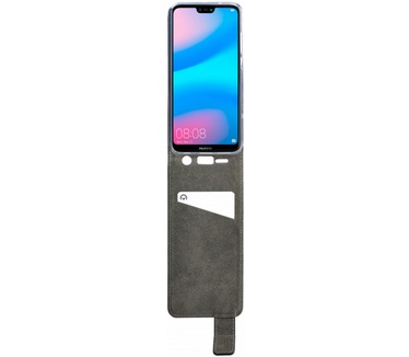 Mobilize Classic Gelly Flip Case voor Huawei P20 Lite - Zwart  Zwart