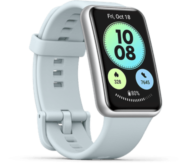 Huawei Watch Fit New Zilver (Blauw, M/L)