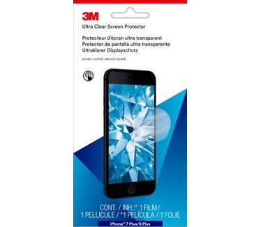 3M Glanzende screenprotector voor Apple® iPhone® 6 Plus/6s Plus/7 Plus(iPhone 6 Plus,\niPhone 6S Plus, \niPhone 7 Plus,\niPhone 8 Plus,)