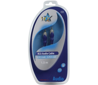 HQ Products 2x RCA/2x RCA, 1.5m