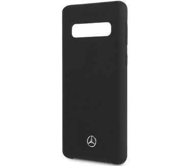 Mercedes-Benz Silicone Case voor Samsung Galaxy S10 - Zwart  Zwart
