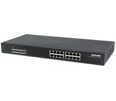 Intellinet 16-Port Gigabit Ethernet Rackmount PoE+ Switch (560993)