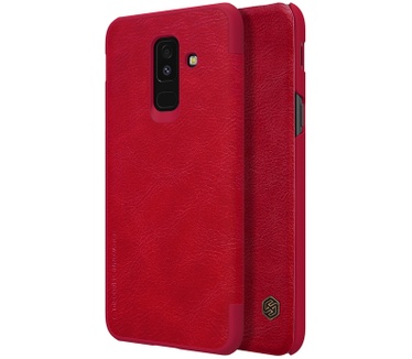 Nillkin Qin PU Leather Book Case - Samsung Galaxy A6 Plus - Rood  Rood