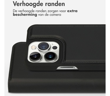 Accezz Premium Leather 2 in 1 Wallet Bookcase iPhone 13 Pro - Zwart
