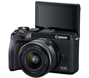 Canon M6 Mark II + EF-M15-45mm + EVF-DC2