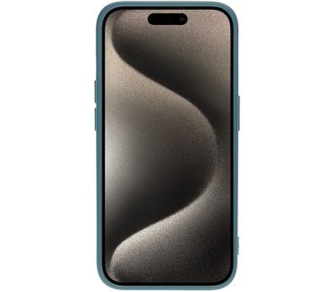 Mobiparts Silicone Cover Apple iPhone 15 Pro Blueberry Blue