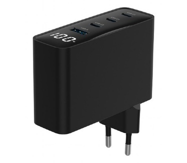 Gembird TA-UC-PDQC100LCD-01-BK