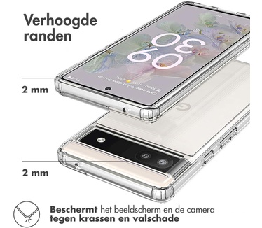 Accezz Xtreme Impact Backcover Google Pixel 6a - Transparant