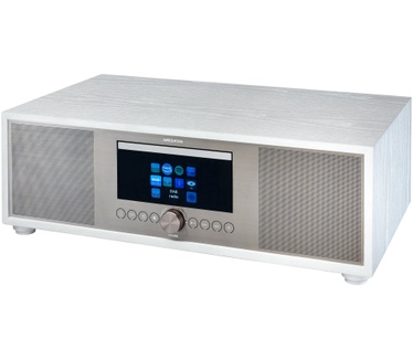 Medion All-in-One audiosysteem P66024 - | Internet-/DAB+-/-FM-radio | CD/MP3-speler | Bluetooth 5.0 | 2.1 soundsysteem | 2x 20 W plus 40 W RMS | LCD-display 2,8') - WIT