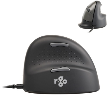 R-Go Tools Ergonomische muis R-Go HE Break met pauzesoftware, small (handlengte ˂165 mm), rechtshandig, bedraad, zwart