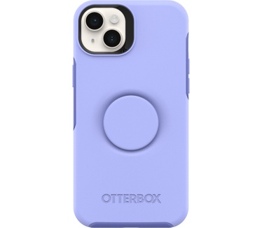 Otterbox OtterBox Otter+Pop Case voor iPhone 14 Plus, Schokbestendig, Valbestendig, Beschermhoes met PopSockets PopGrip, 3x getest volgens militaire standaard, Antimicrobieel, Periwink