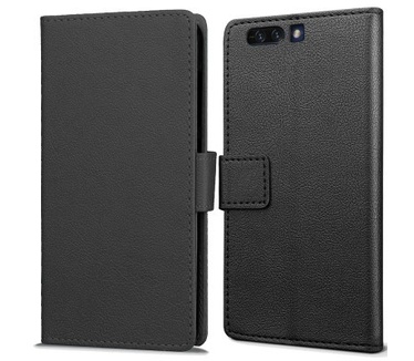 qMust Huawei Honor 9 Wallet Case - TPU frame - Zwart