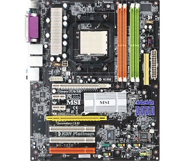 MSI K9N Platinum, nForce 570 (ATX, PCI-e, Sound, LAN, SATA II, RAID, 1394)