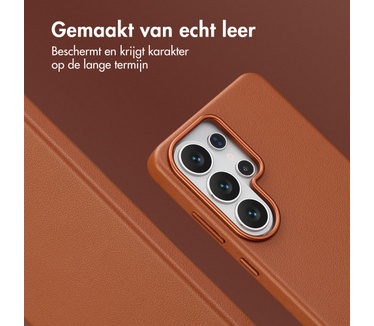 Accezz MagSafe Leather Backcover Samsung Galaxy S26 Ultra - Sienna Brown