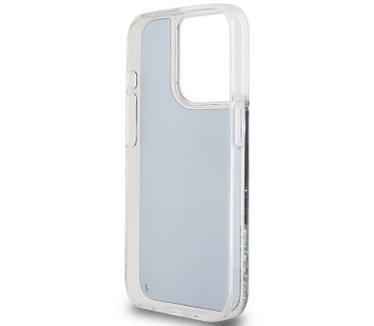 DKNY DKNY Liquid Glitter Arch Back Case - iPhone 15 Pro (6.1") - Zwart Zwart