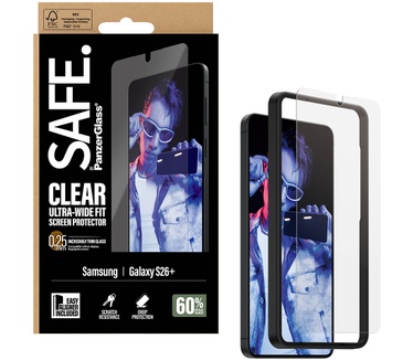 PanzerGlass SAFE. by PanzerGlass® Screen Protector Samsung Galaxy S26+ | Ultra-Wide Fit w. EasyAligner