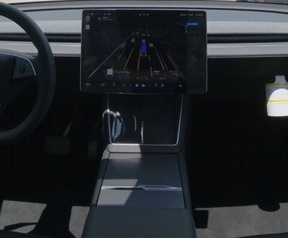 Tesla Model Y zelfrijdend demo