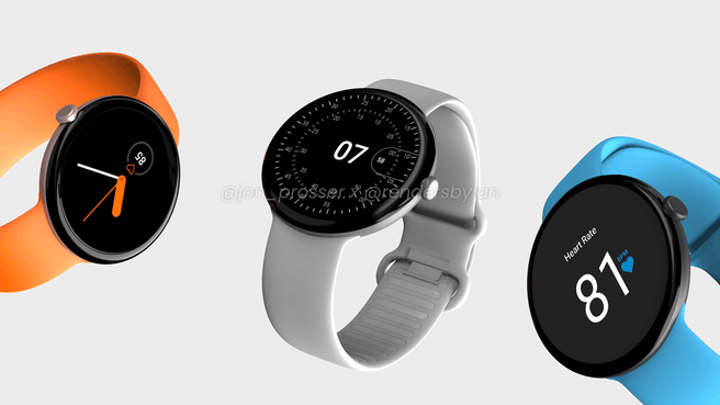 Pixel Watch render via Jon Prosser