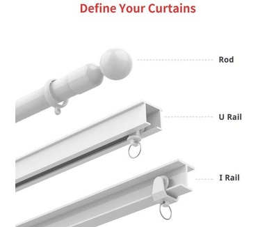 Switchbot Curtain U-rail Wit (2-pack)