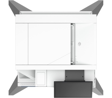 HP HP Color LaserJet Enterprise Flow MFP 6800zfsw printer, Printen, kopiëren, scannen, faxen, Flow; Touchscreen; Nieten; TerraJet-cartridge