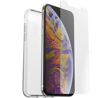 Otterbox Clearly Protected Skin + Alpha Glass Series voor Apple iPhone X/Xs, transparant