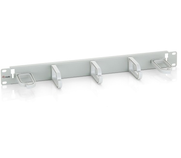 Equip 19" Rack Mount Cable Management Panel, Light Grey (RAL 7035)