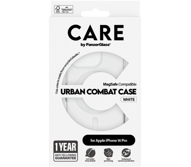 PanzerGlass CARE by PG White MagS iPhone16 6.3 Pro