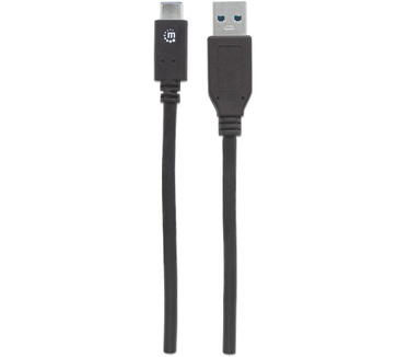 Manhattan USB 3.1 Gen2, 1 m Zwart