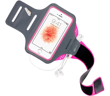 Mobiparts Comfort Fit Sport Armband Apple iPhone 5, iPhone 5S, iPhone SE Neon Pink