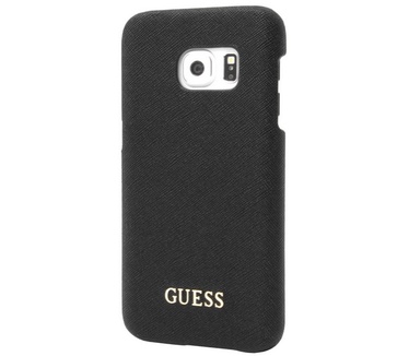 Guess Originele Saffiano Collection Back Cover Hoesje voor de Samsung Galaxy S7  Zwart