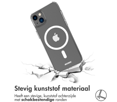 Accezz Clear Backcover met MagSafe iPhone 14 Plus - Transparant