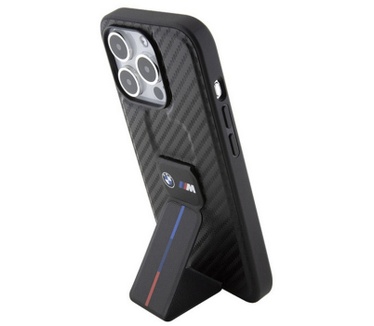BMW M Carbon Grip Back Case - iPhone 15 Pro Max (6.7") - Zwart Zwart