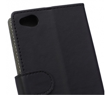 Kees Lederlook Portemonnee Hoesje ZTE Nubia Z9 Mini - Zwart