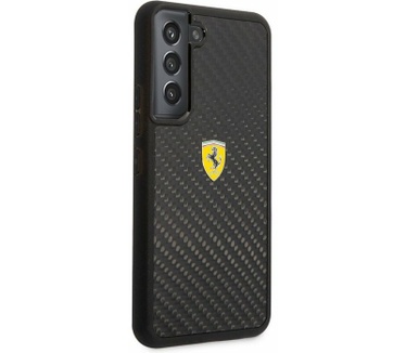 Ferrari SF Carbon Hard Case - Samsung Galaxy S22 Plus - Zwart Zwart