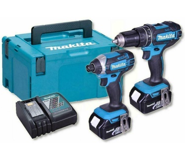 Makita DLX2131TJ 18V Li-Ion accu klopboor-/schroefmachine (DHP482) & slagschroevendraaier (DTD152) combiset (2x 5.0Ah accu) in Mbox