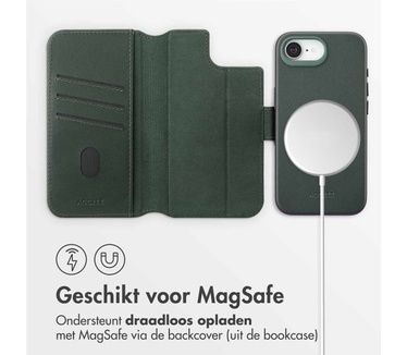 Accezz Leather Bookcase 2-in-1 met MagSafe