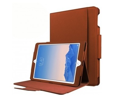 qMust Apple iPad Pro 9.7 Leather Protective Case - Brown