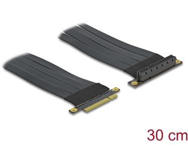 Delock 85766 Riser Card PCI Express x8 to x8 with flexible cable 30 cm