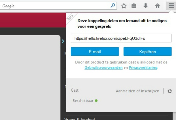 Firefox Hello