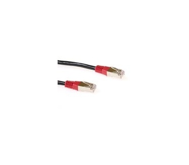 Advanced Cable Technology CAT5E FTP LSZH cross-over patchkabel zwart met rode tules