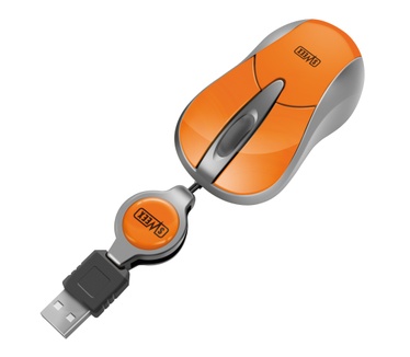 Sweex Mini Optische USB Muis - Orangey Orange